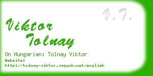 viktor tolnay business card